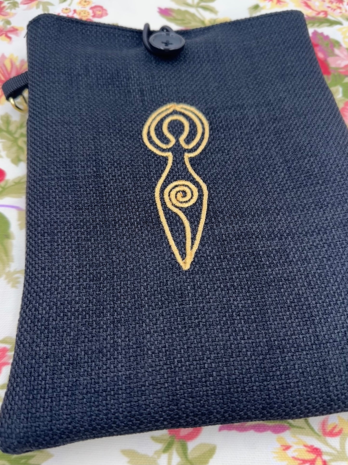Goddess Embroidered Book Sleeve