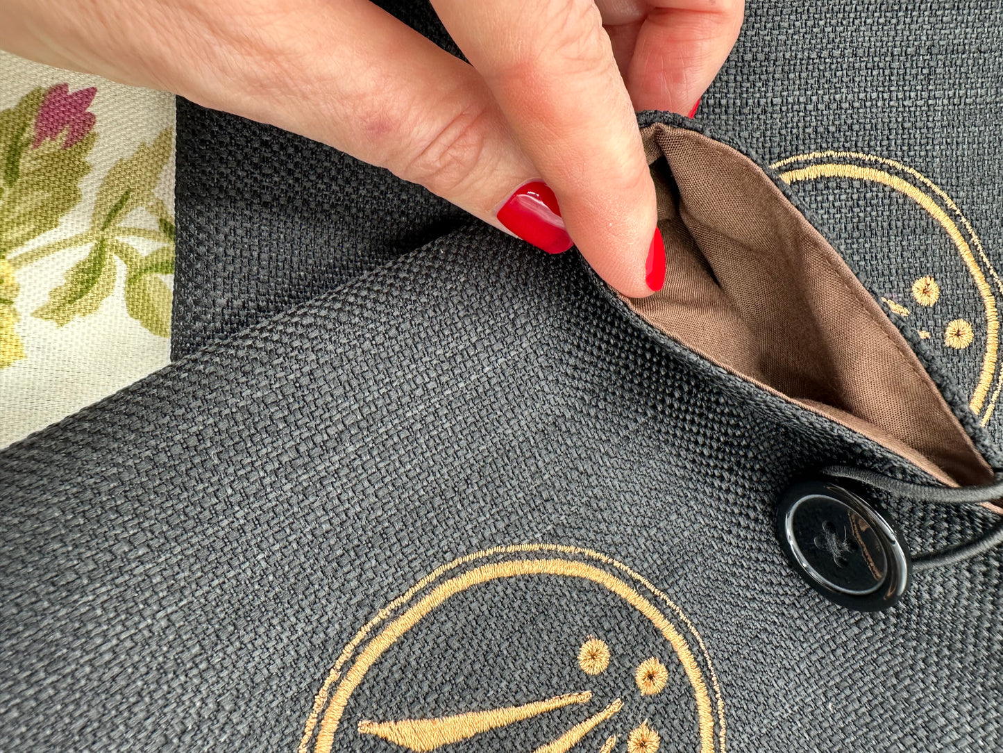 Awen Embroidered Book Sleeve
