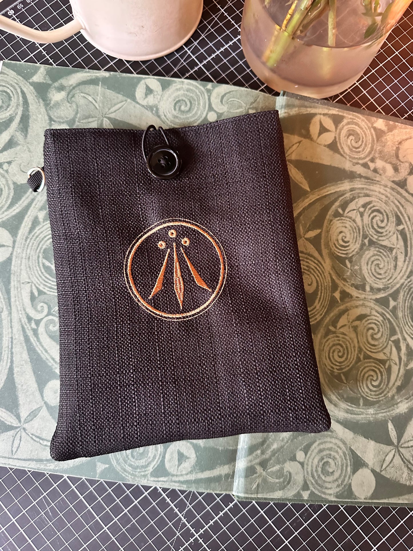 Awen Embroidered Book Sleeve