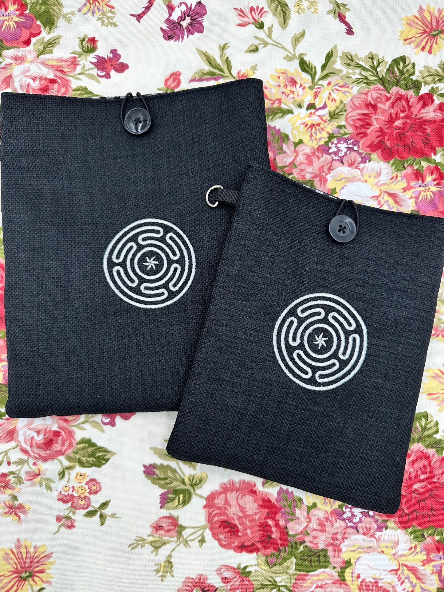 Hecate's Wheel  / Strophalos of Hecate Embroidered Book Sleeve