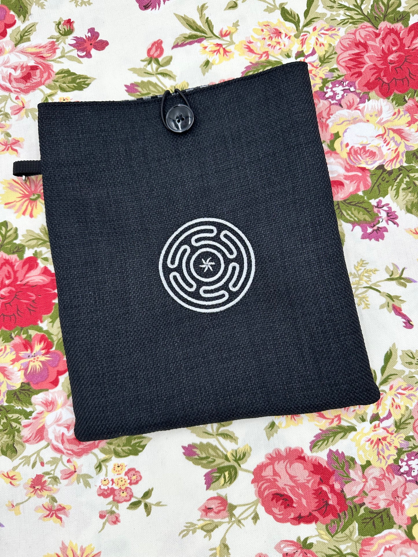 Hecate's Wheel  / Strophalos of Hecate Embroidered Book Sleeve