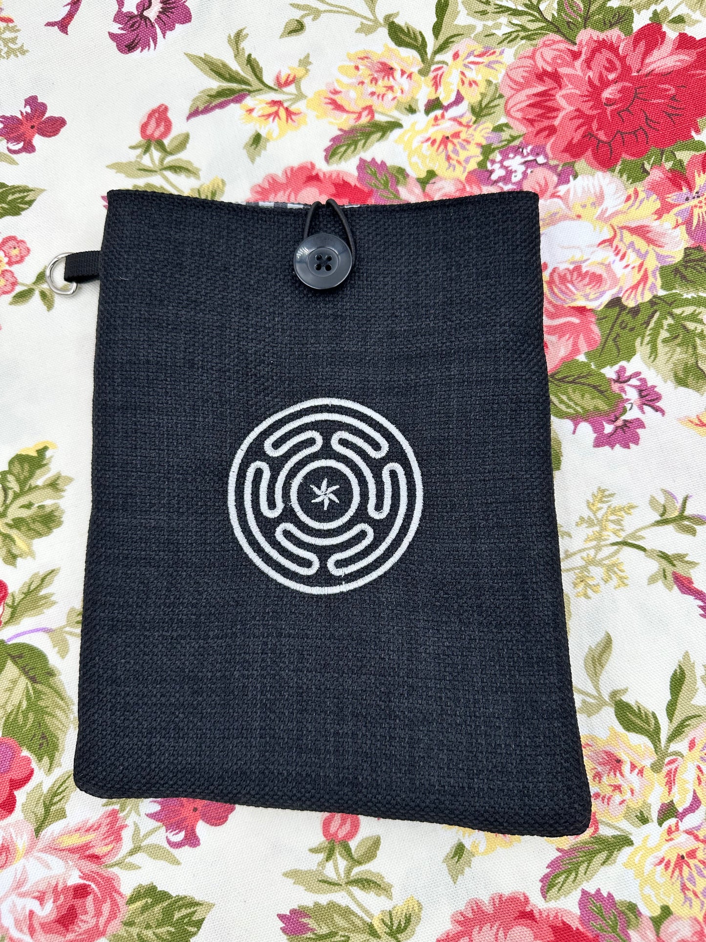 Hecate's Wheel  / Strophalos of Hecate Embroidered Book Sleeve