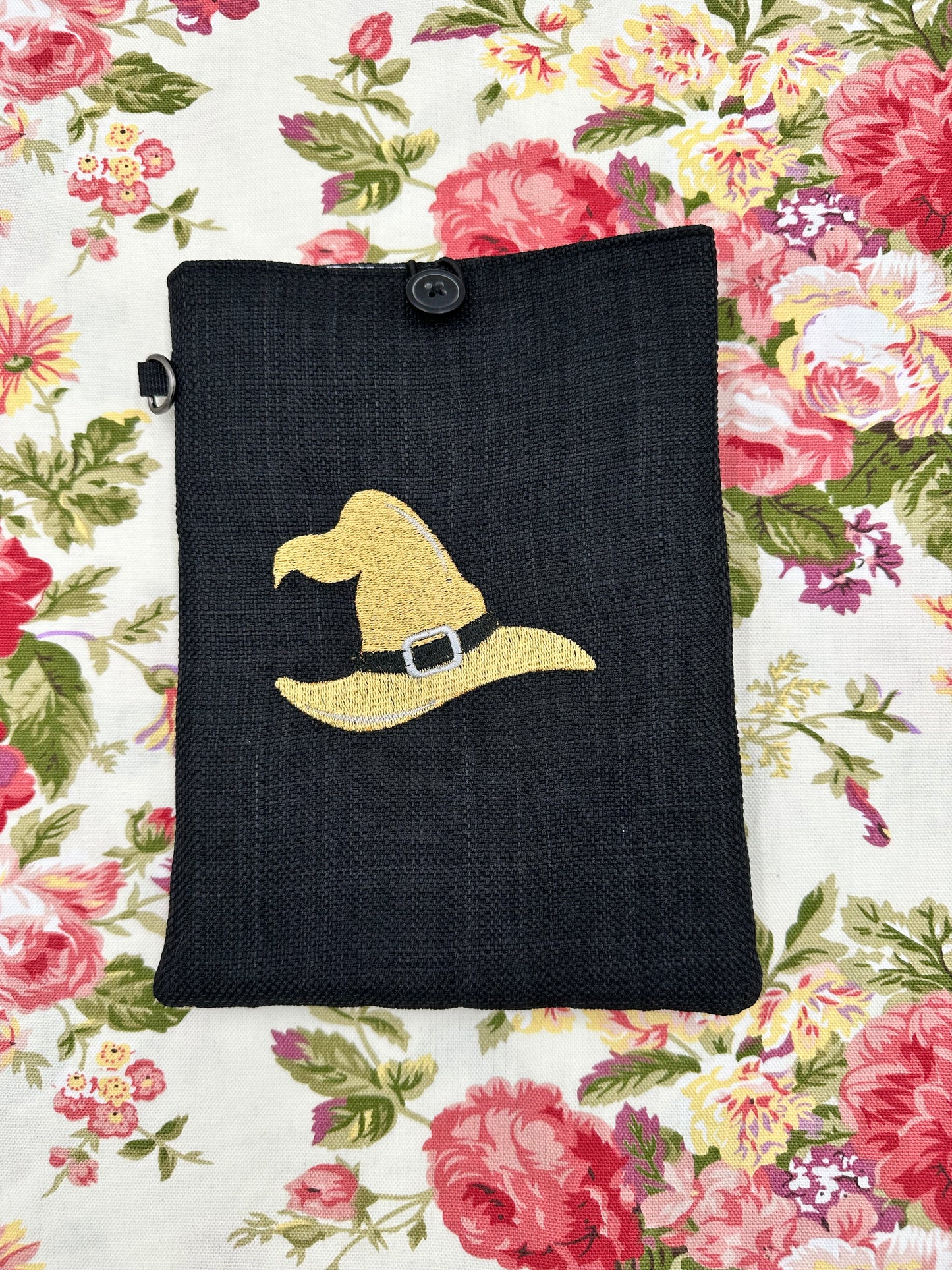 Witch Hat Embroidered  Book Sleeve Cover
