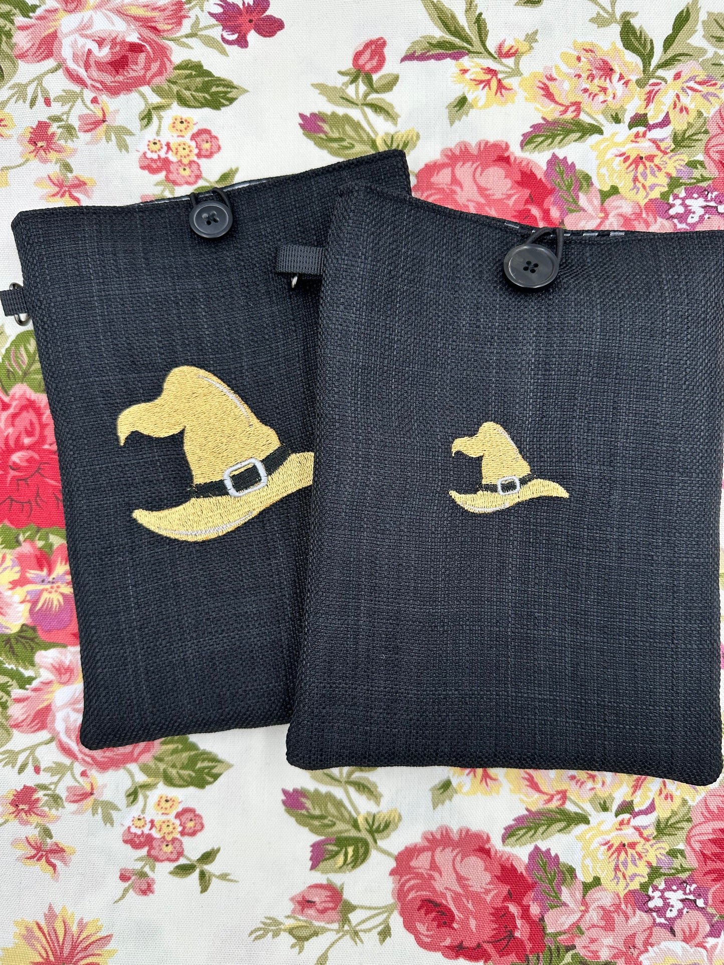 Witch Hat Embroidered  Book Sleeve Cover