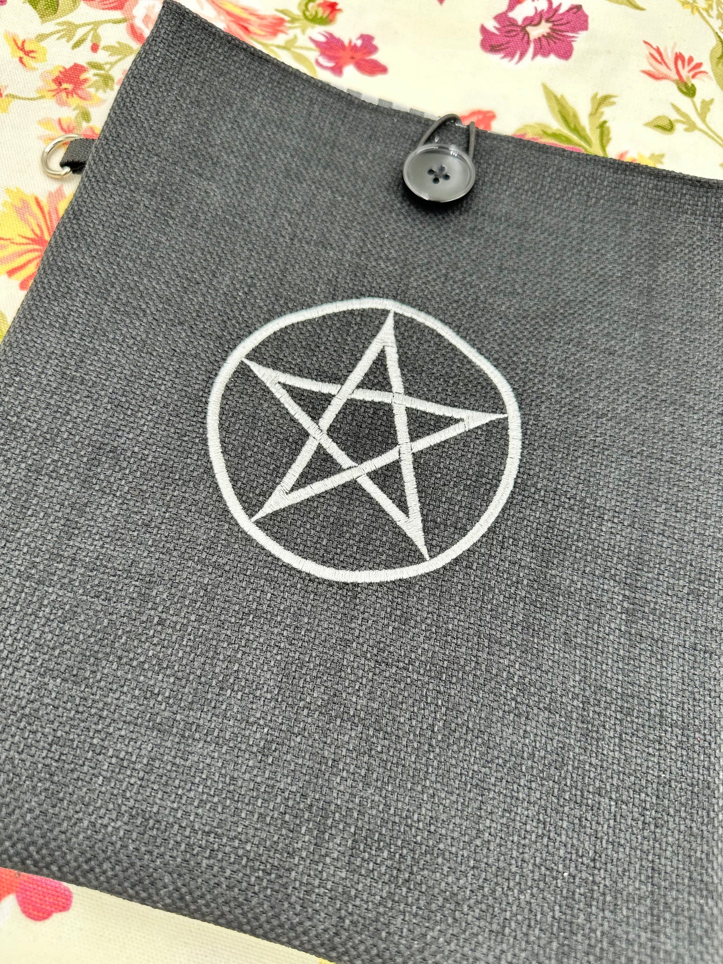 Pentagram / Pentacle Embroidered Book Sleeve