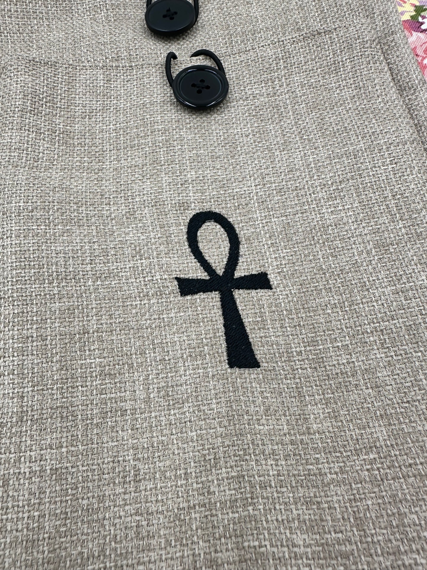 Ankh Key of Life Embroidered Book Sleeve