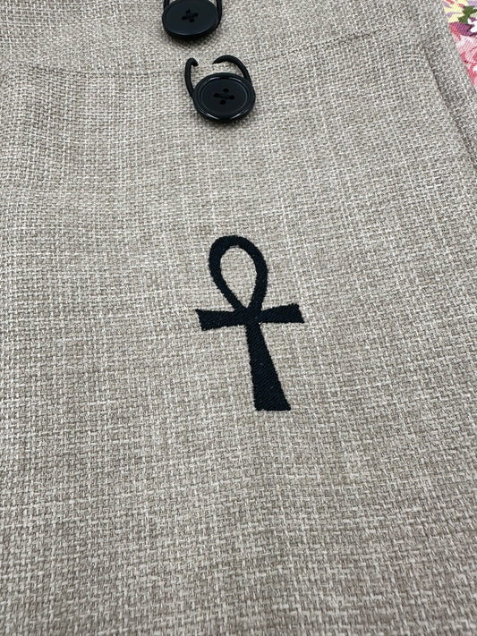 Ankh Key of Life Embroidered Book Sleeve