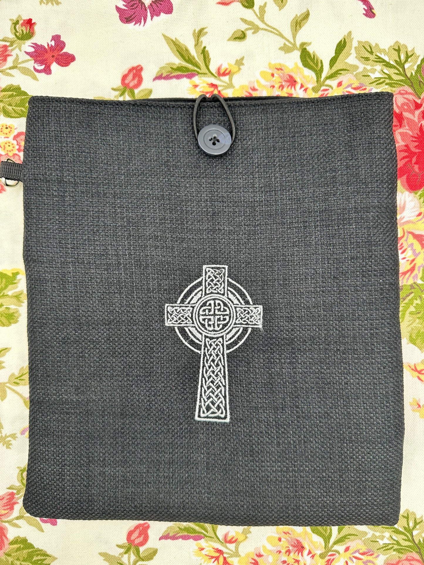 Celtic Cross Embroidered Book Sleeve