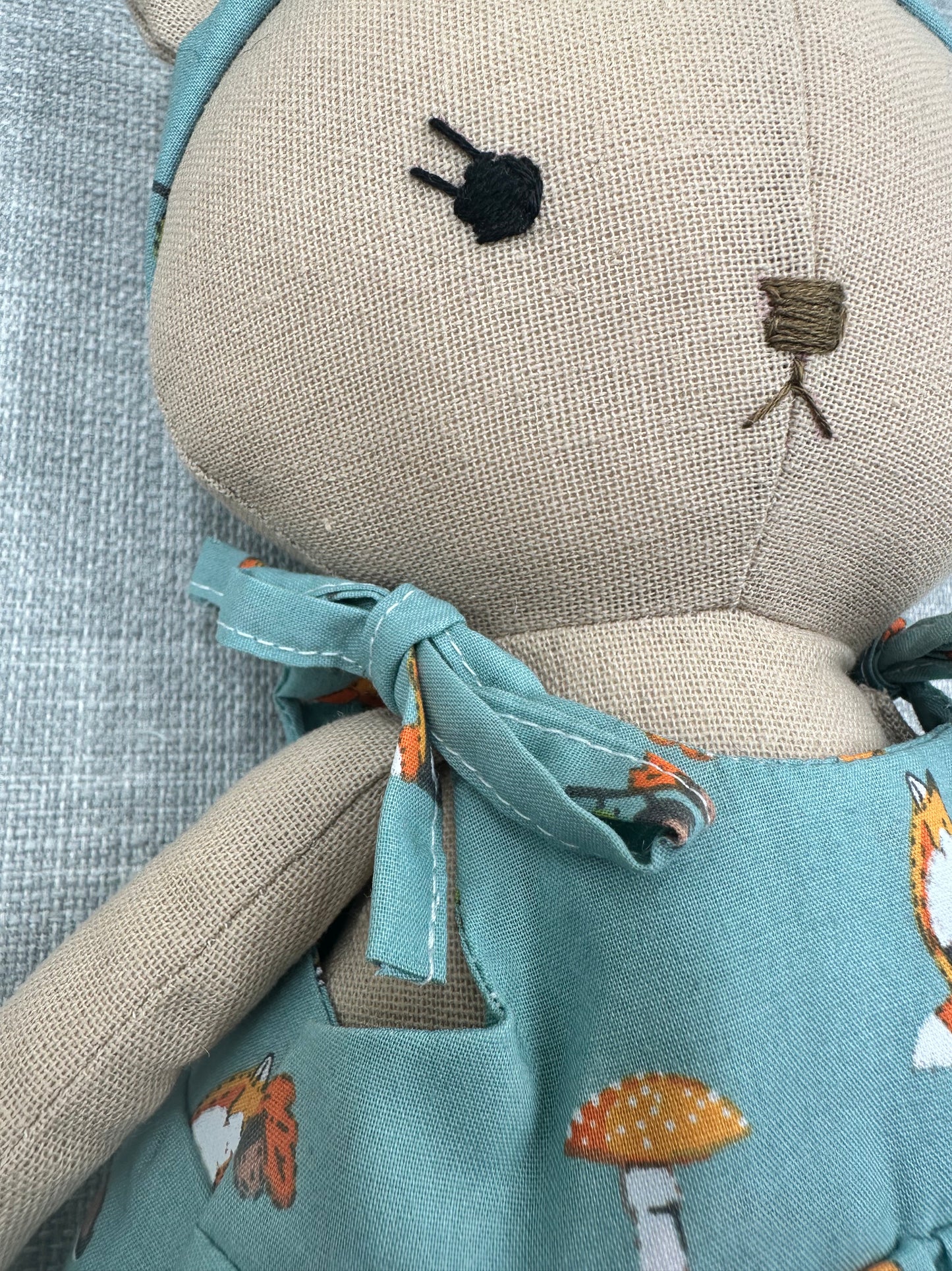 Handmade Teddy Bear in Woodland Dress