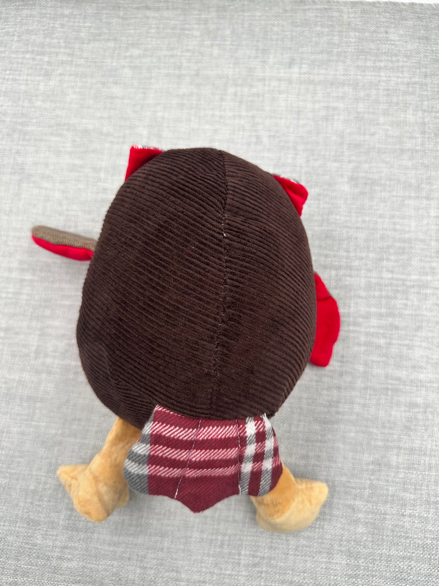 Handmade Patchwork Owl  - Warm Earth Colours