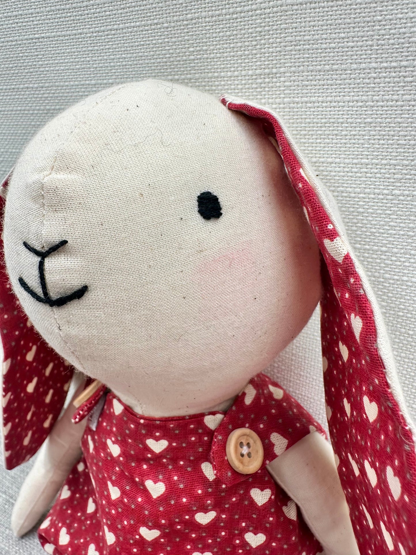 Handmade Cotton Bunny Art Doll