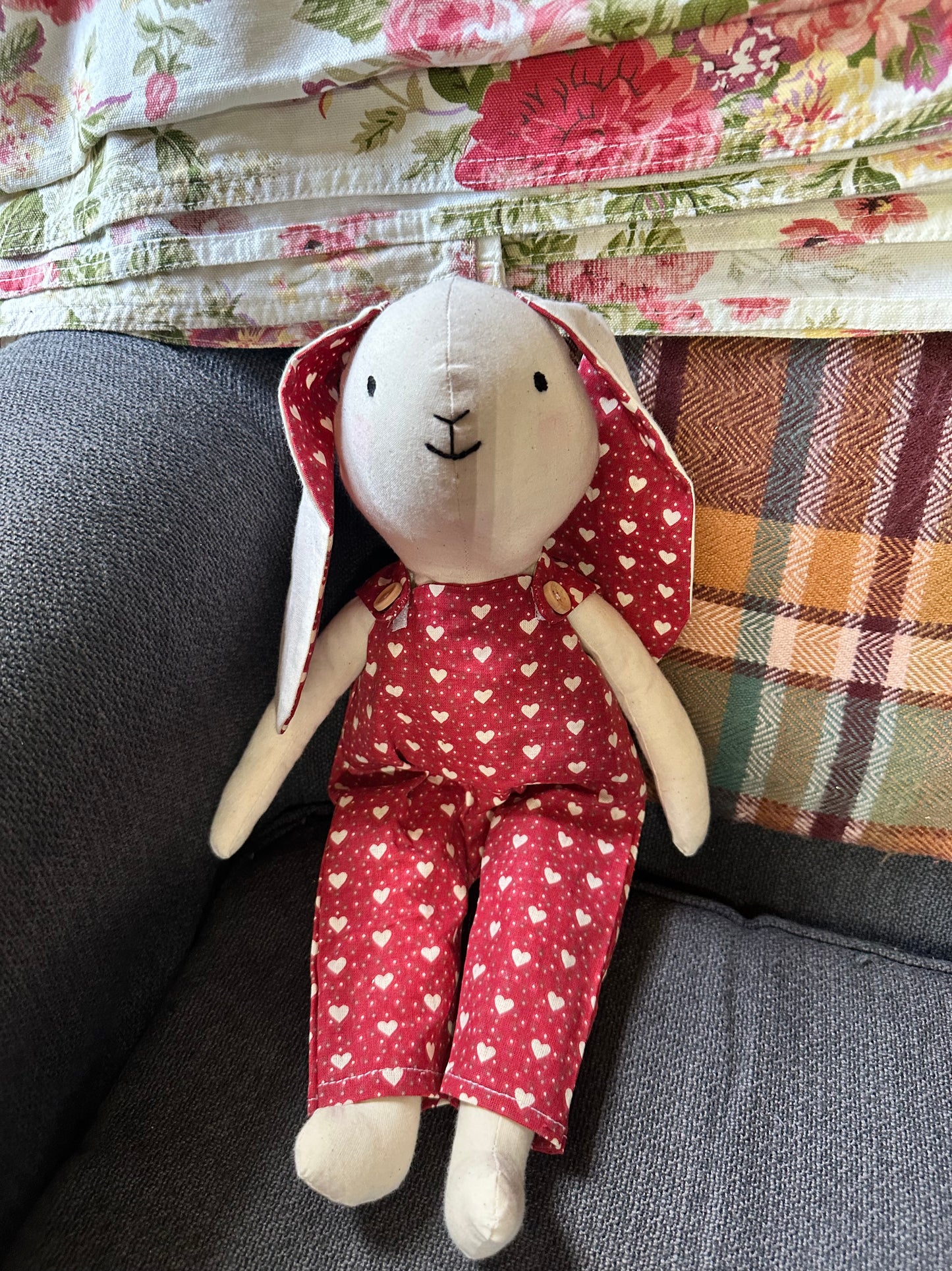 Handmade Cotton Bunny Art Doll