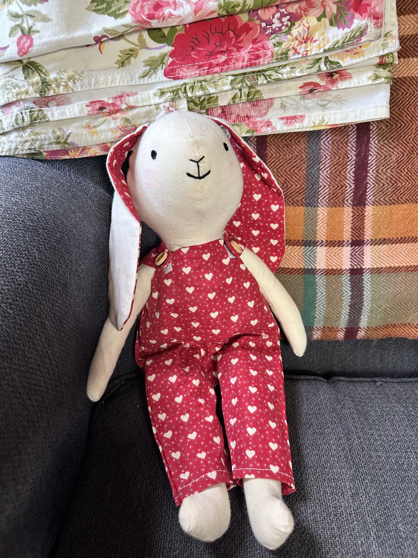 Handmade Cotton Bunny Art Doll