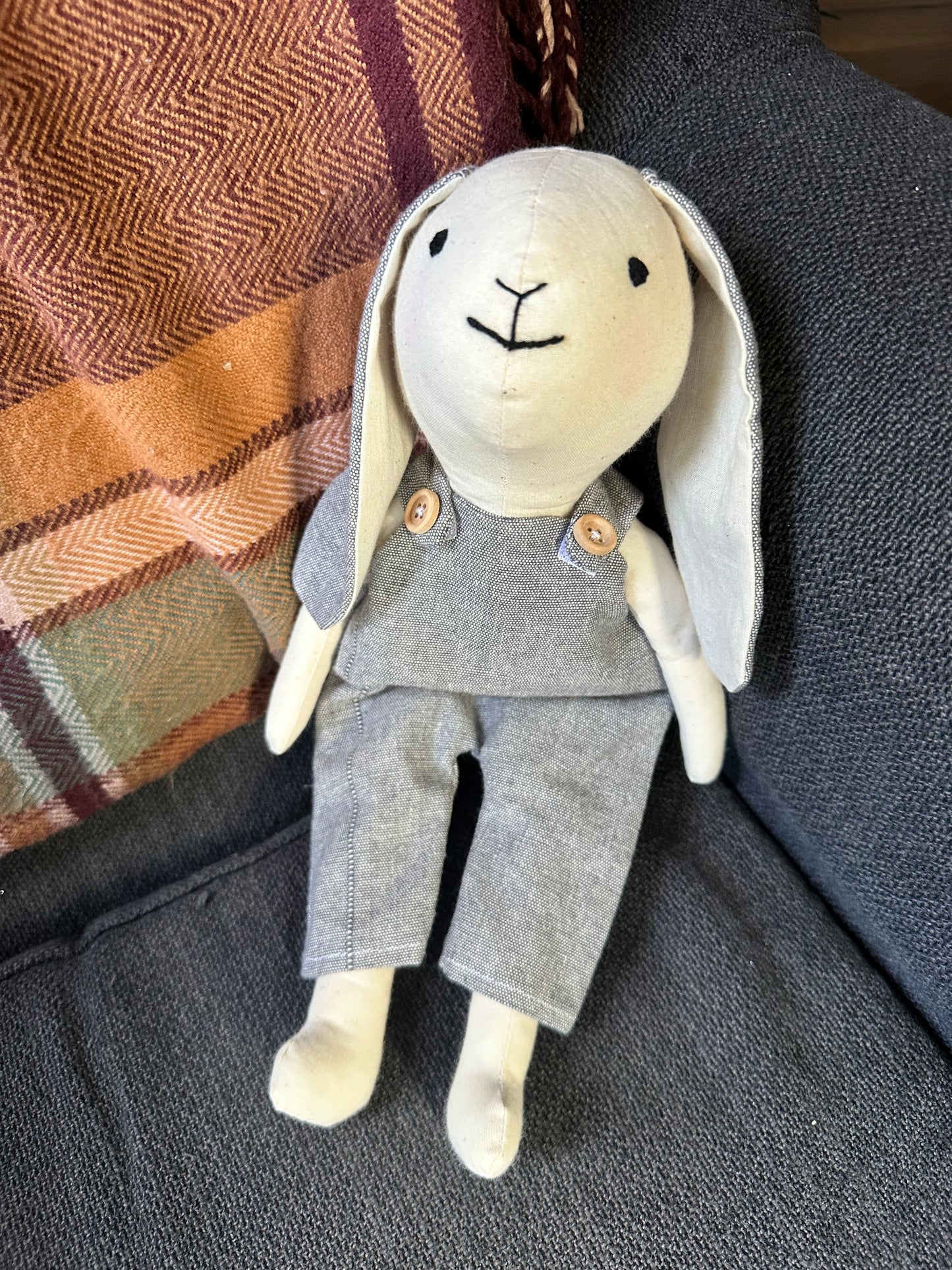 Handmade Cotton Bunny Art Doll
