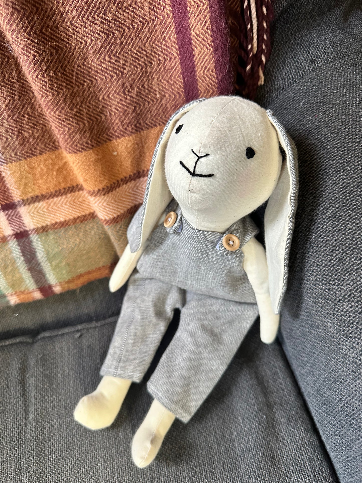 Handmade Cotton Bunny Art Doll