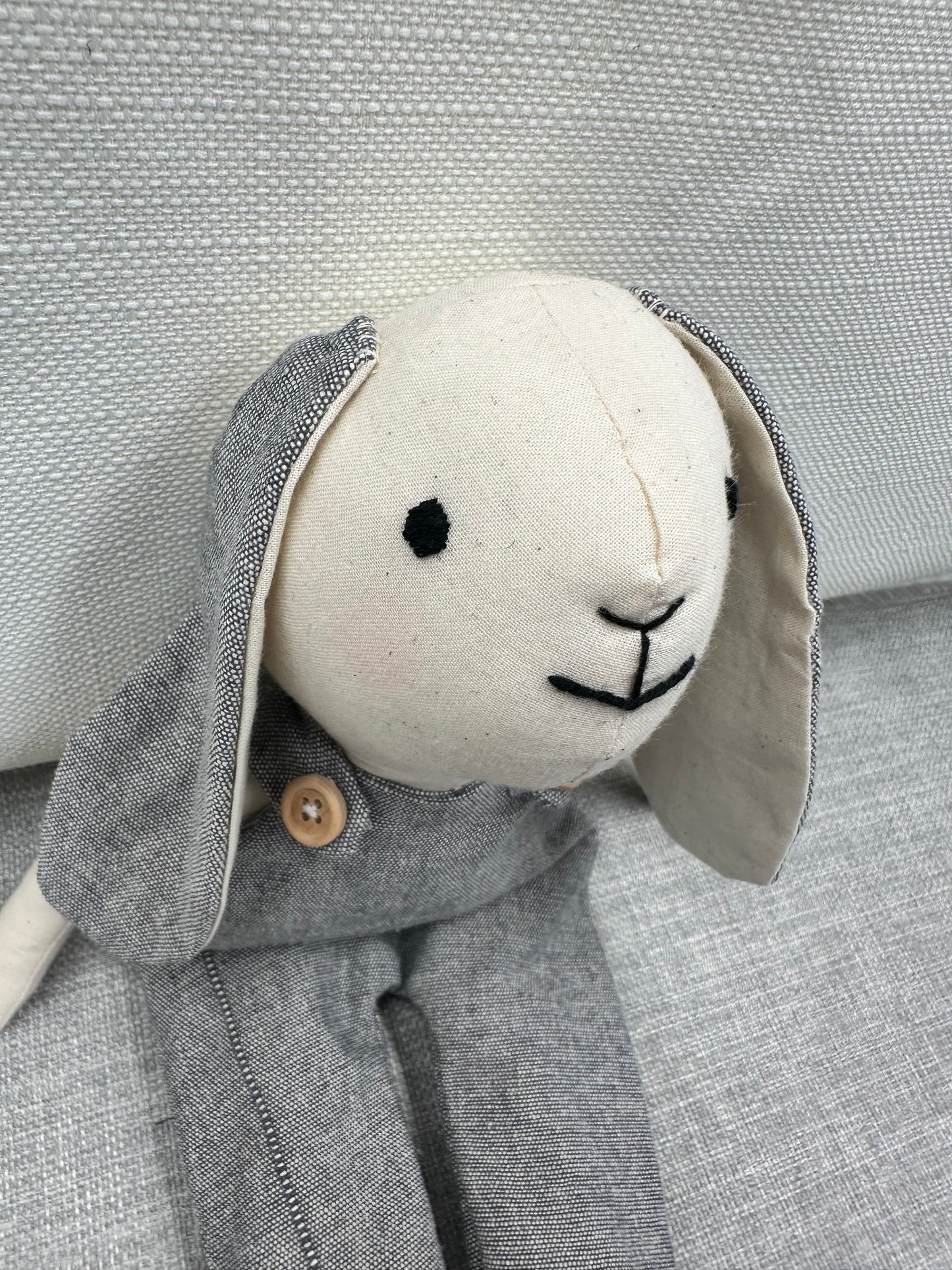 Handmade Cotton Bunny Art Doll