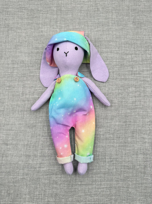 Handmade Lilac Bunny Art Doll