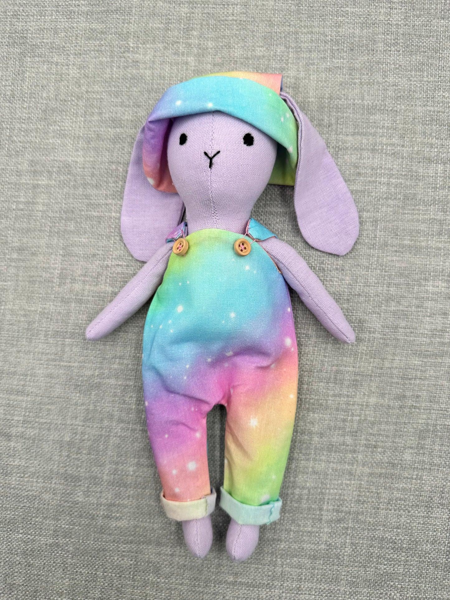 Handmade Lilac Bunny Art Doll