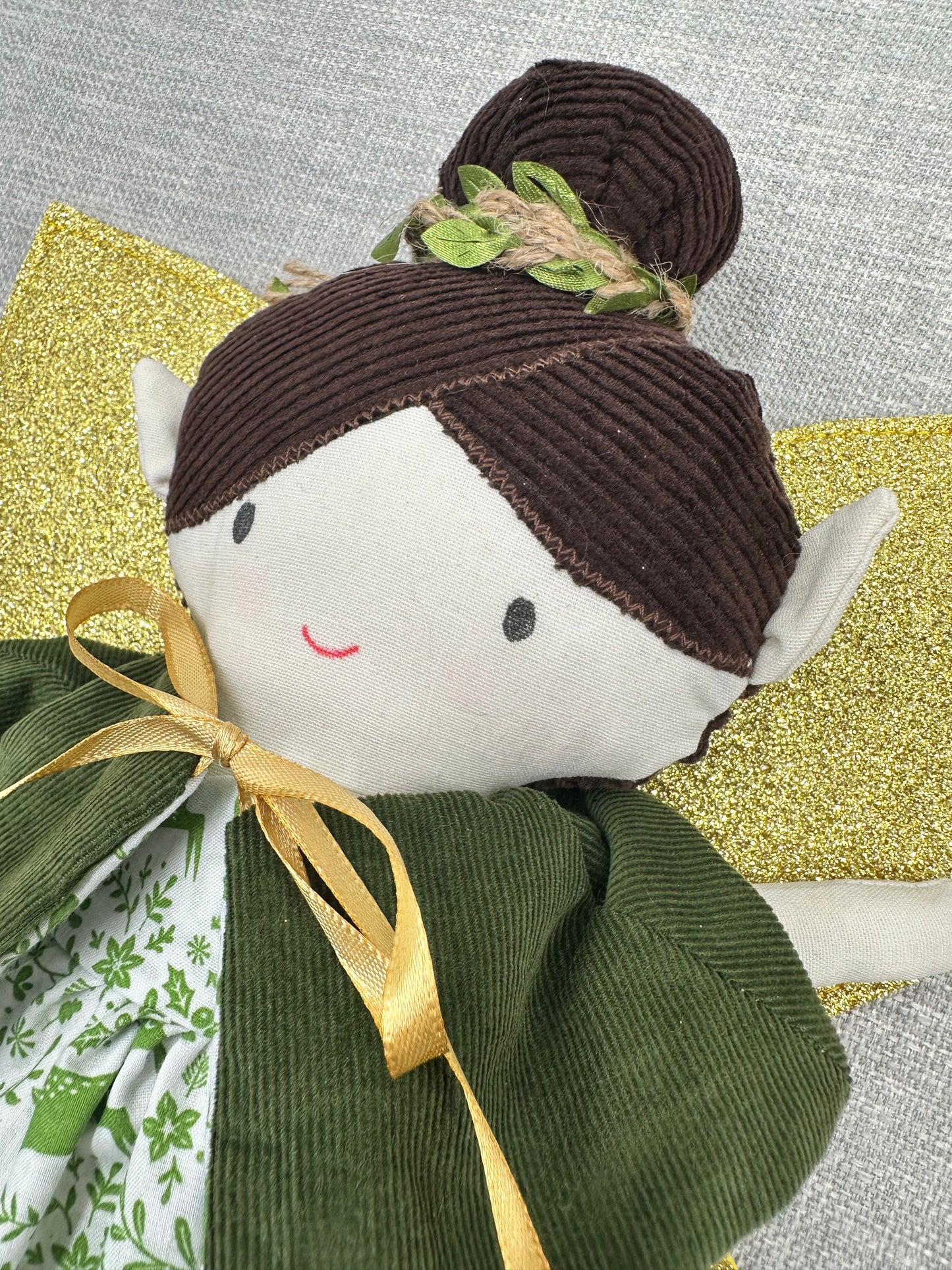 Forest Pixie Cloth Art Doll Handmade OOAK