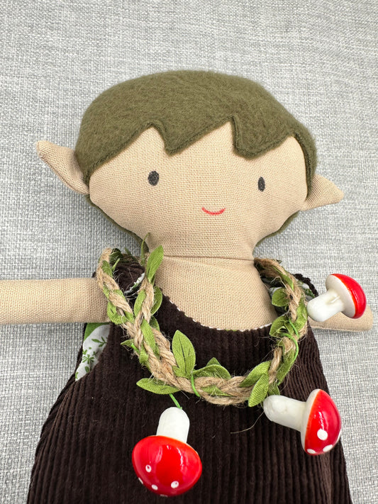 Forest Boy Pixie  Art Doll  - Handmade OOAK