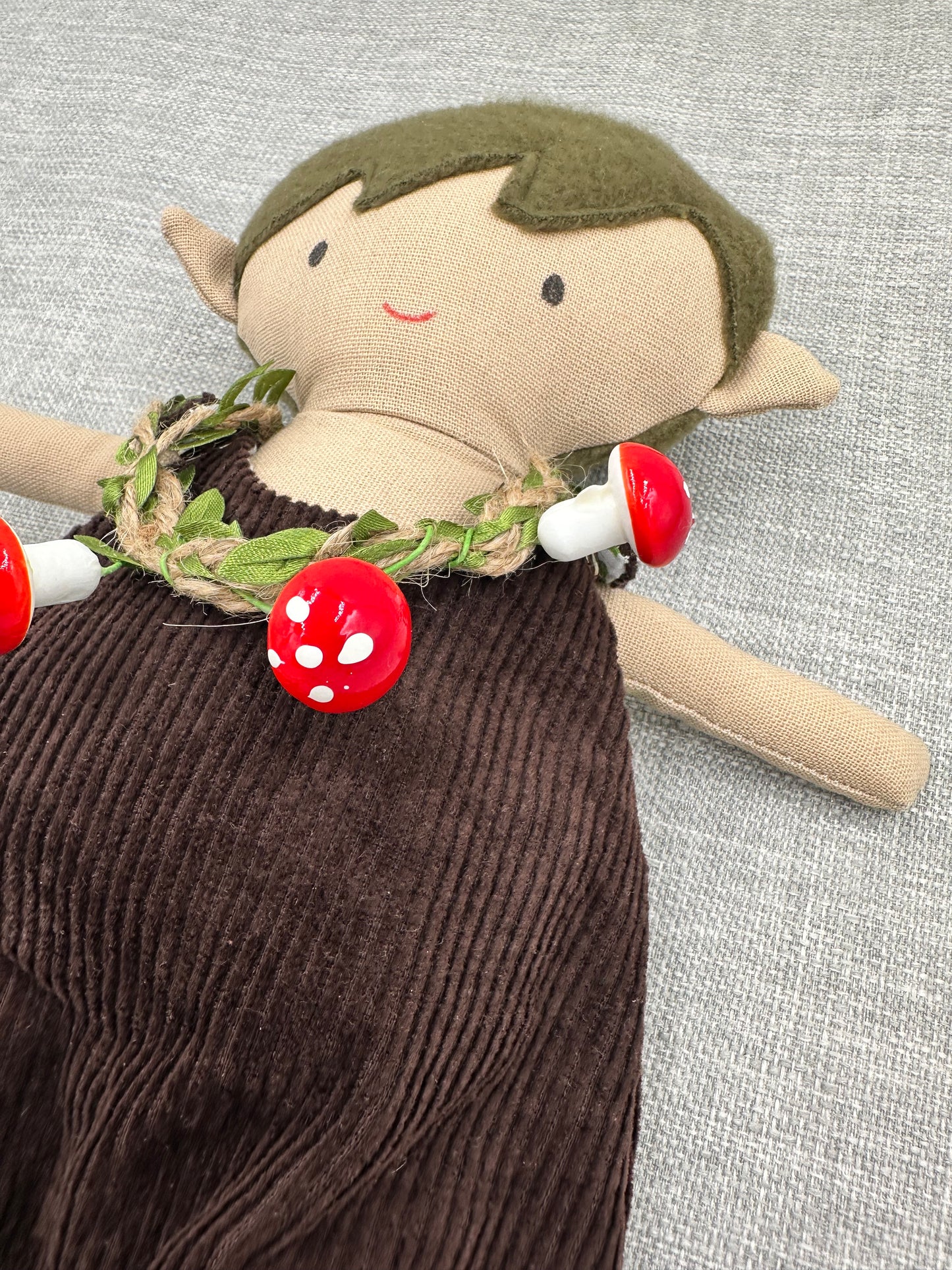 Forest Boy Pixie  Art Doll  - Handmade OOAK
