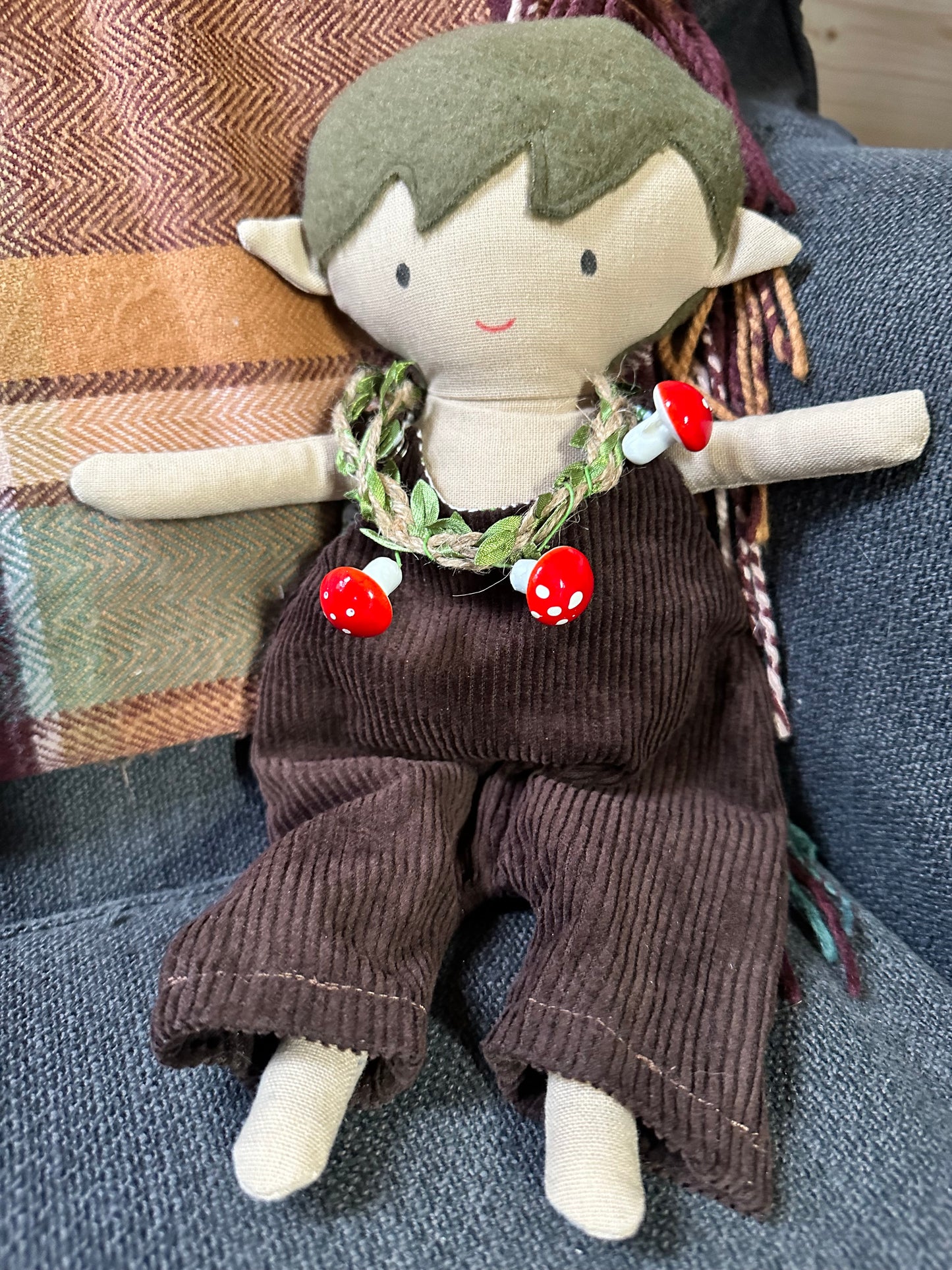 Forest Boy Pixie  Art Doll  - Handmade OOAK