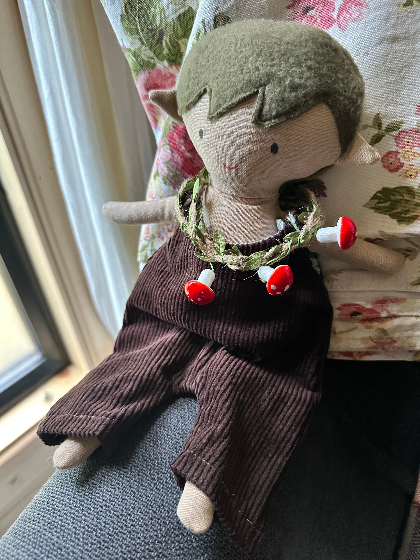 Forest Boy Pixie  Art Doll  - Handmade OOAK