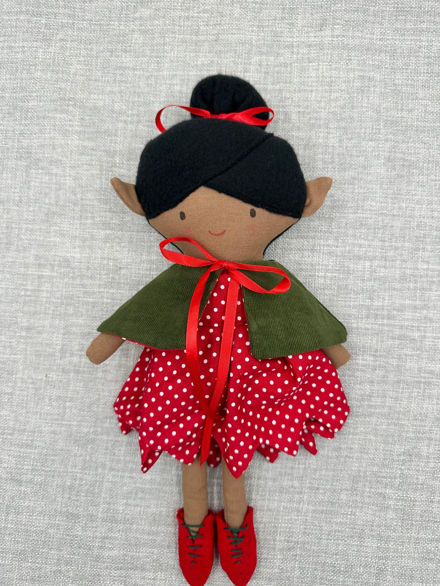 Forest Pixie Cloth Art Doll  - Handmade OOAK