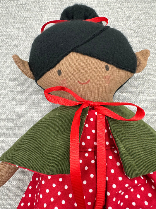 Forest Pixie Cloth Art Doll  - Handmade OOAK
