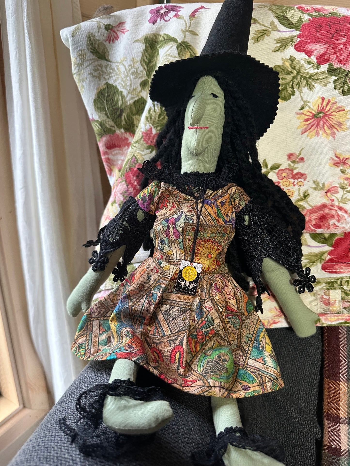 Traditional Tarot Witch Art Doll