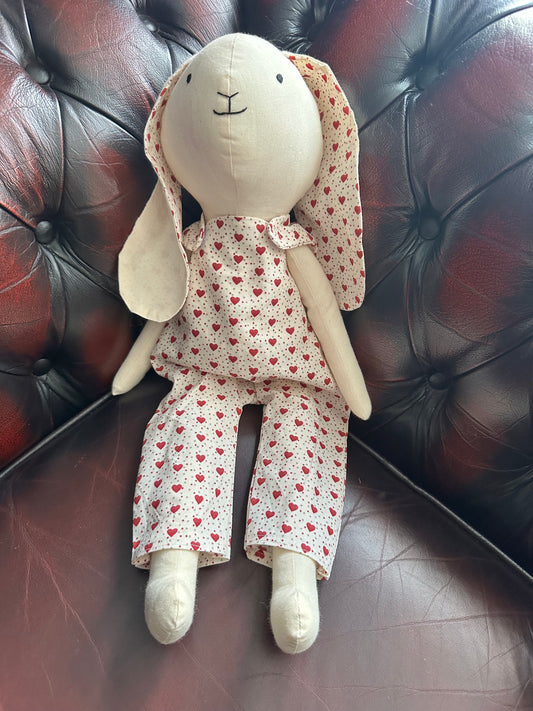 Handmade Cotton Bunny Art Doll