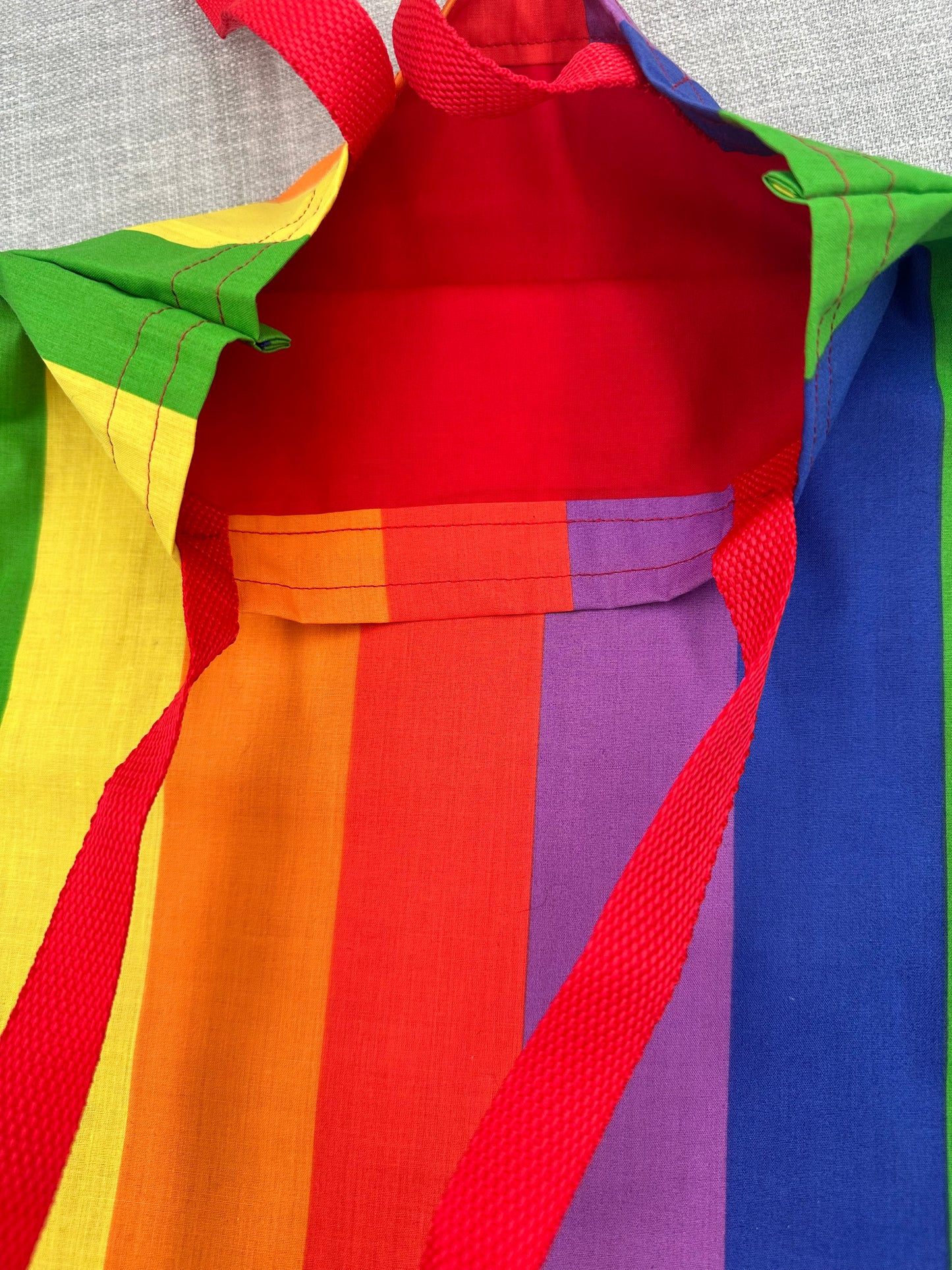Rainbow Tote Book Bag