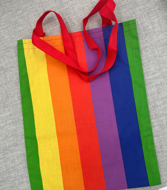 Rainbow Tote Book Bag
