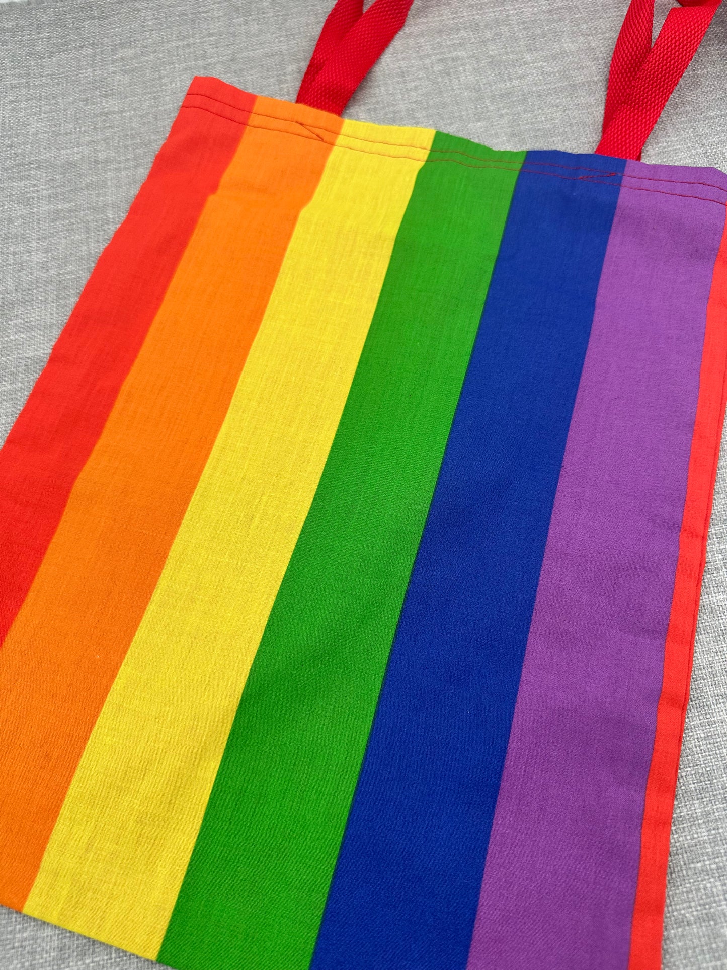 Rainbow Tote Book Bag