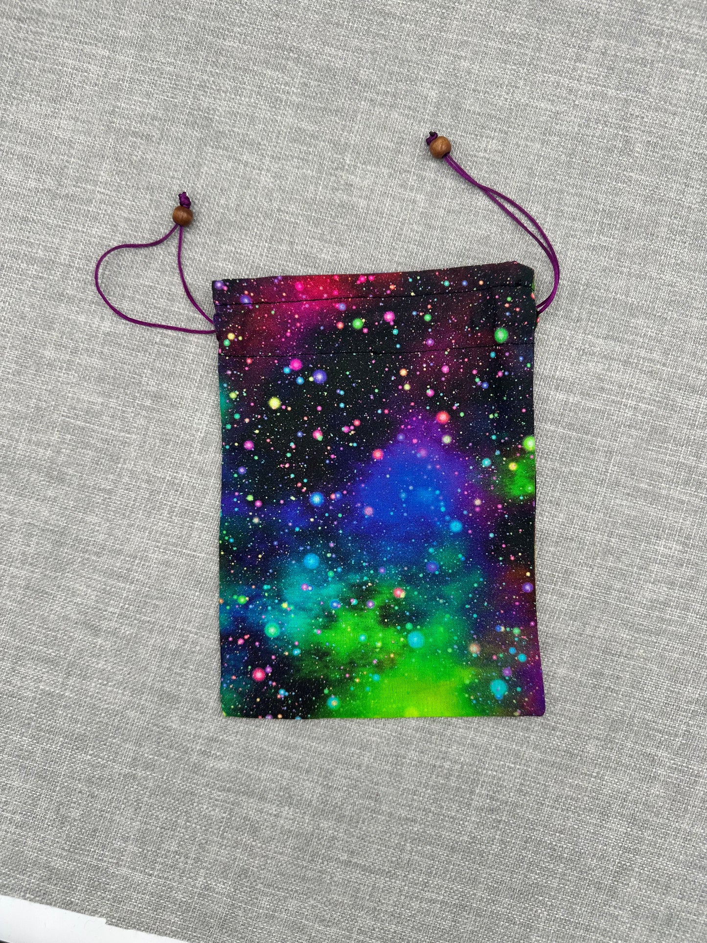 Neon Cosmic Drawstring Bag / Pouch
