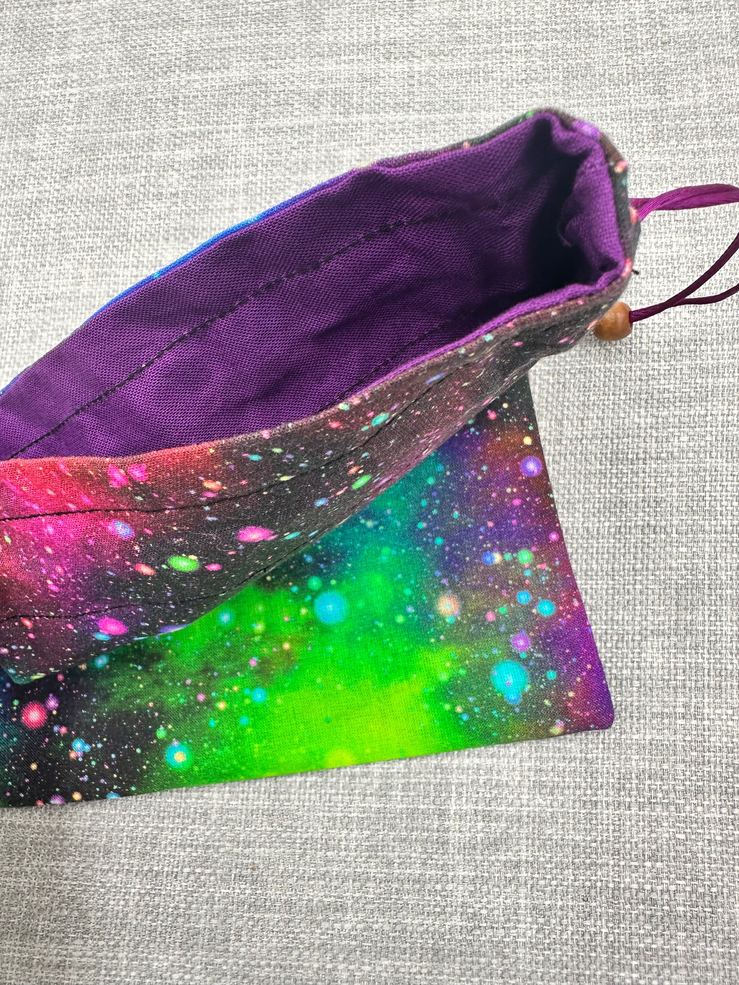 Neon Cosmic Drawstring Bag / Pouch