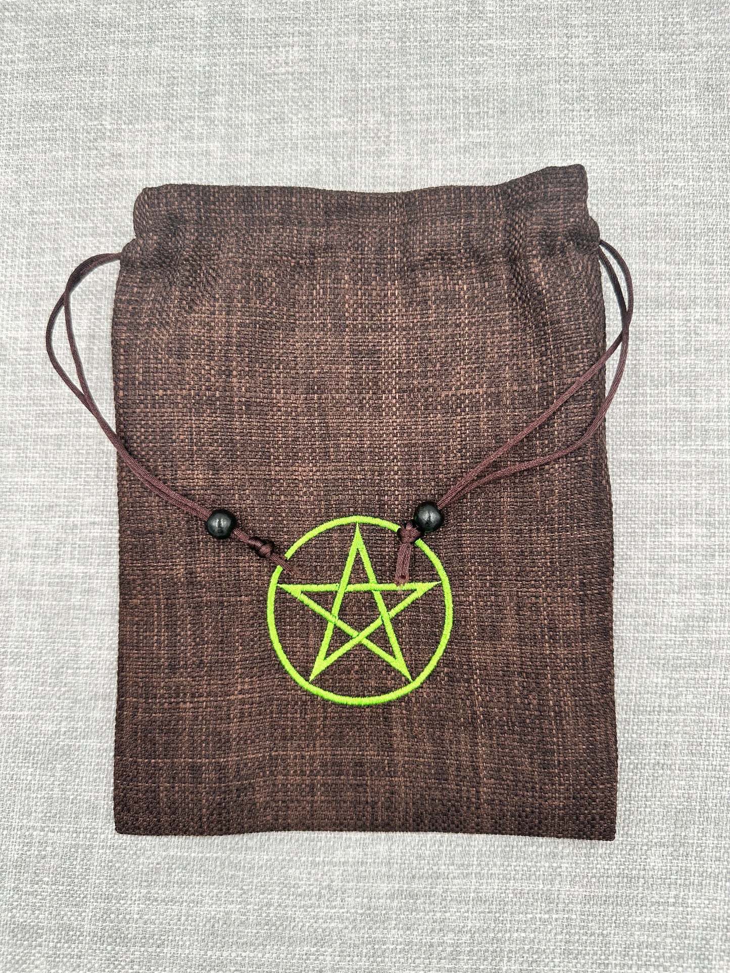 Pentacle / Pentagram Symbol Drawstring Bag / Pouch
