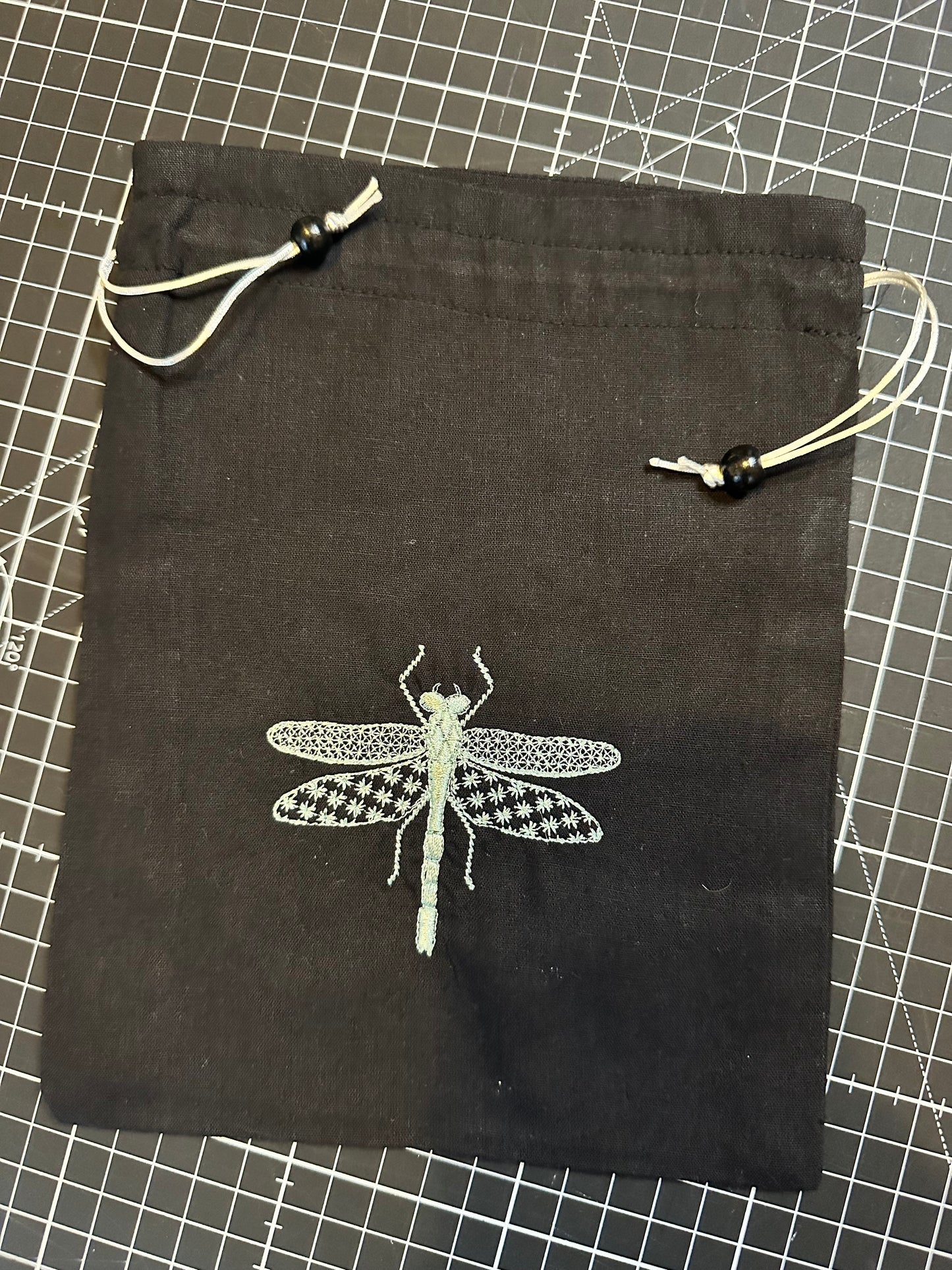 Dragonfly Drawstring Bag / Pouch
