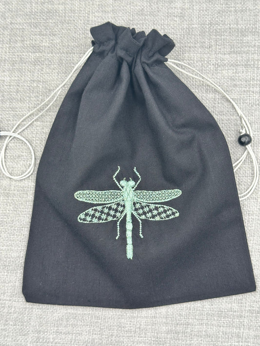 Dragonfly Drawstring Bag / Pouch