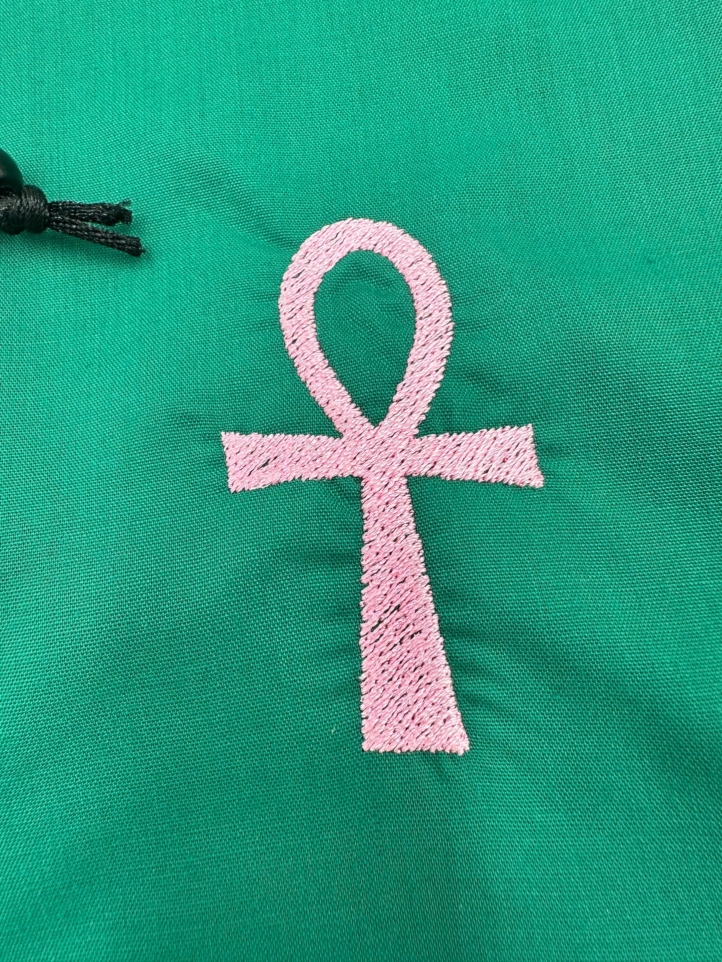 Ankh Symbol Drawstring Bag / Pouch