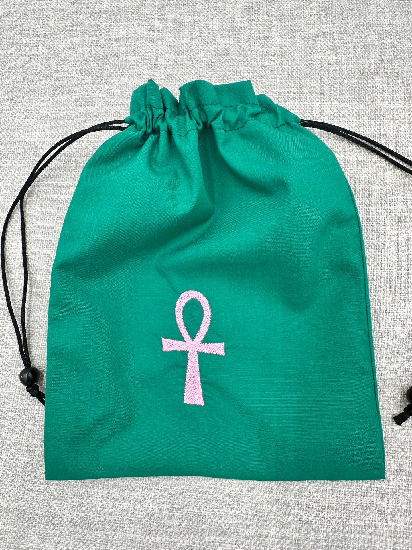 Ankh Symbol Drawstring Bag / Pouch