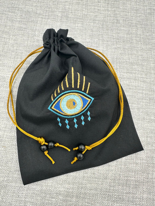 Mystical Eye Drawstring Bag / Pouch