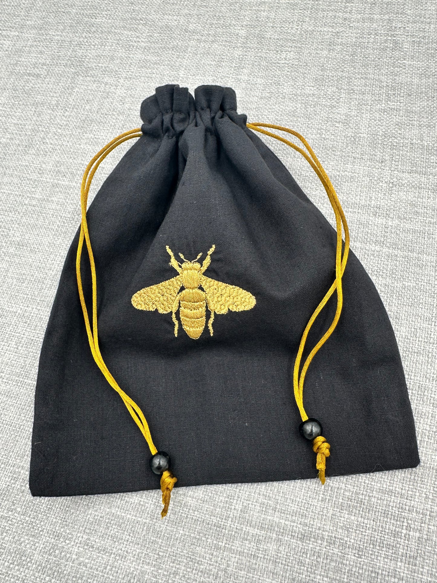 Bee Symbol Drawstring Bag / Pouch