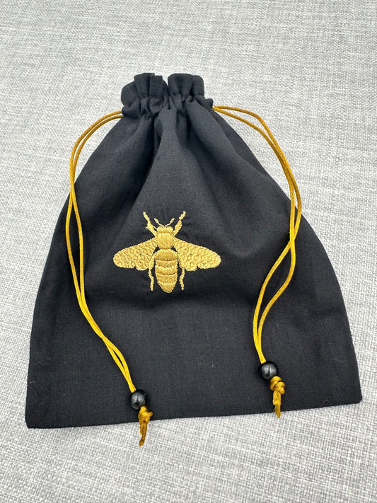Bee Symbol Drawstring Bag / Pouch