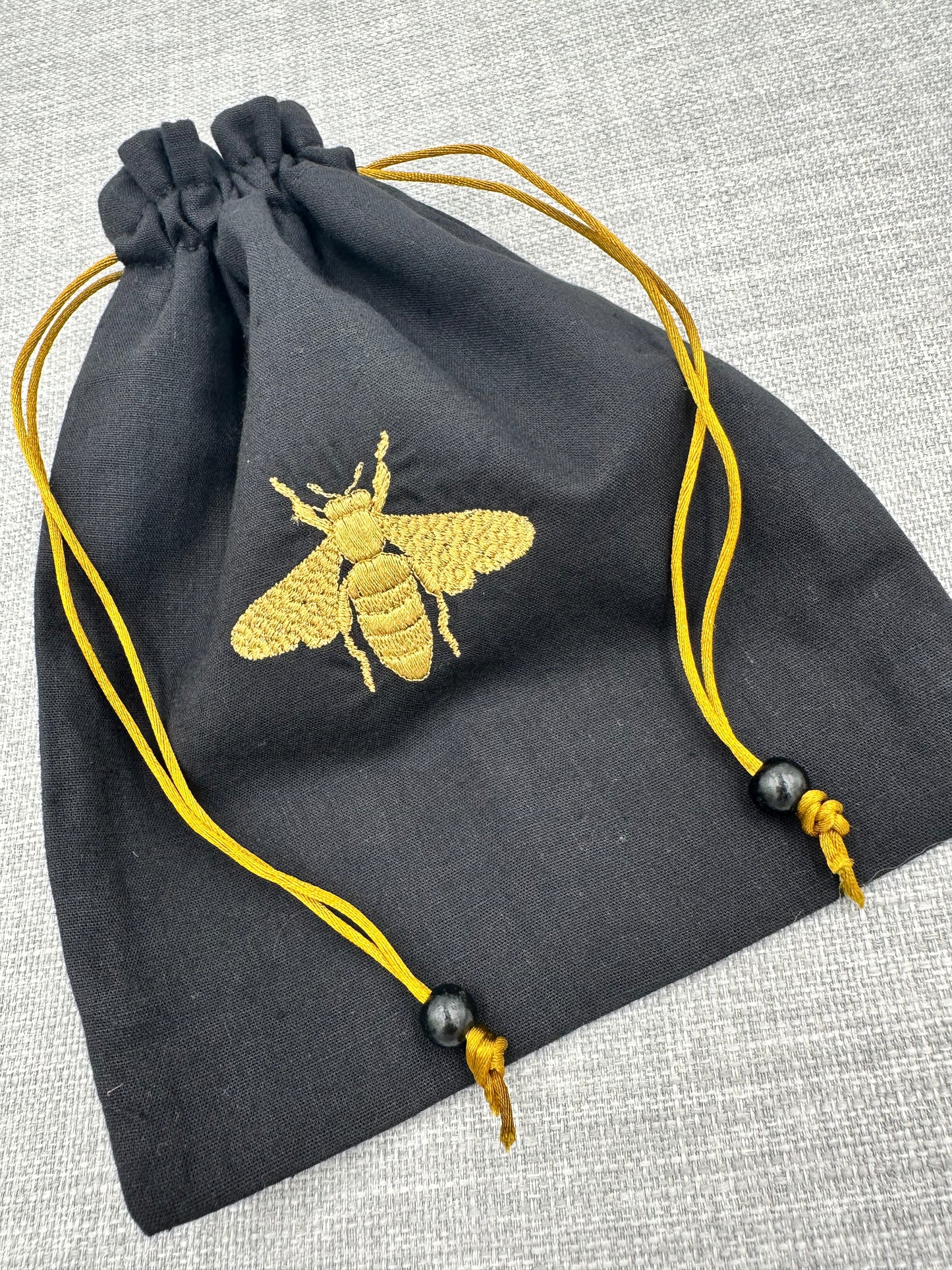 Bee Symbol Drawstring Bag / Pouch