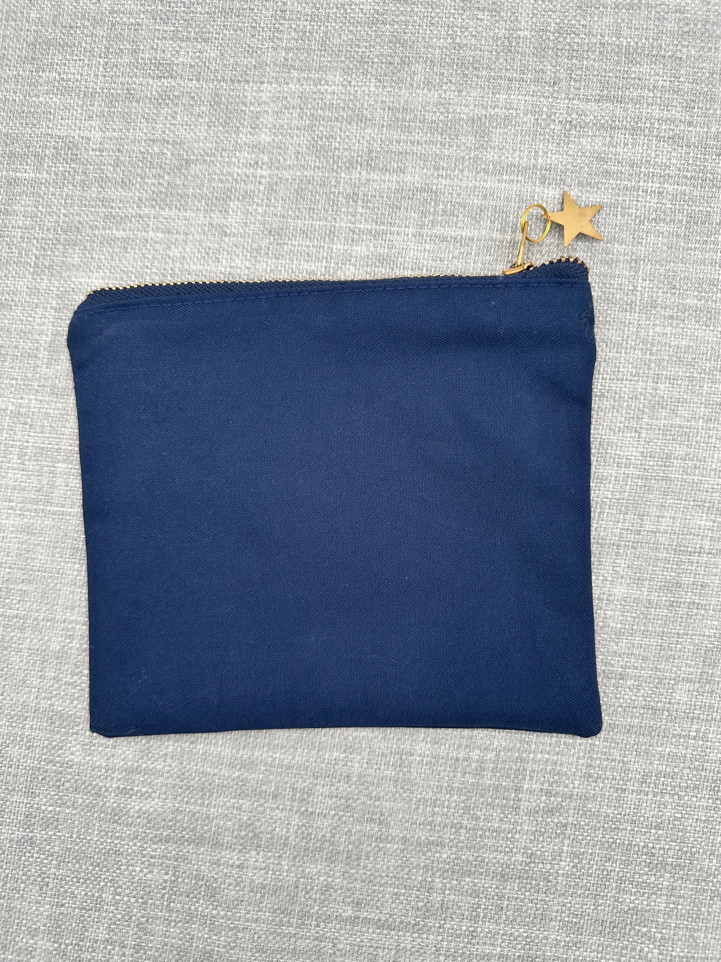 Navy and Constellation 'Starry Night' Zip Pouch