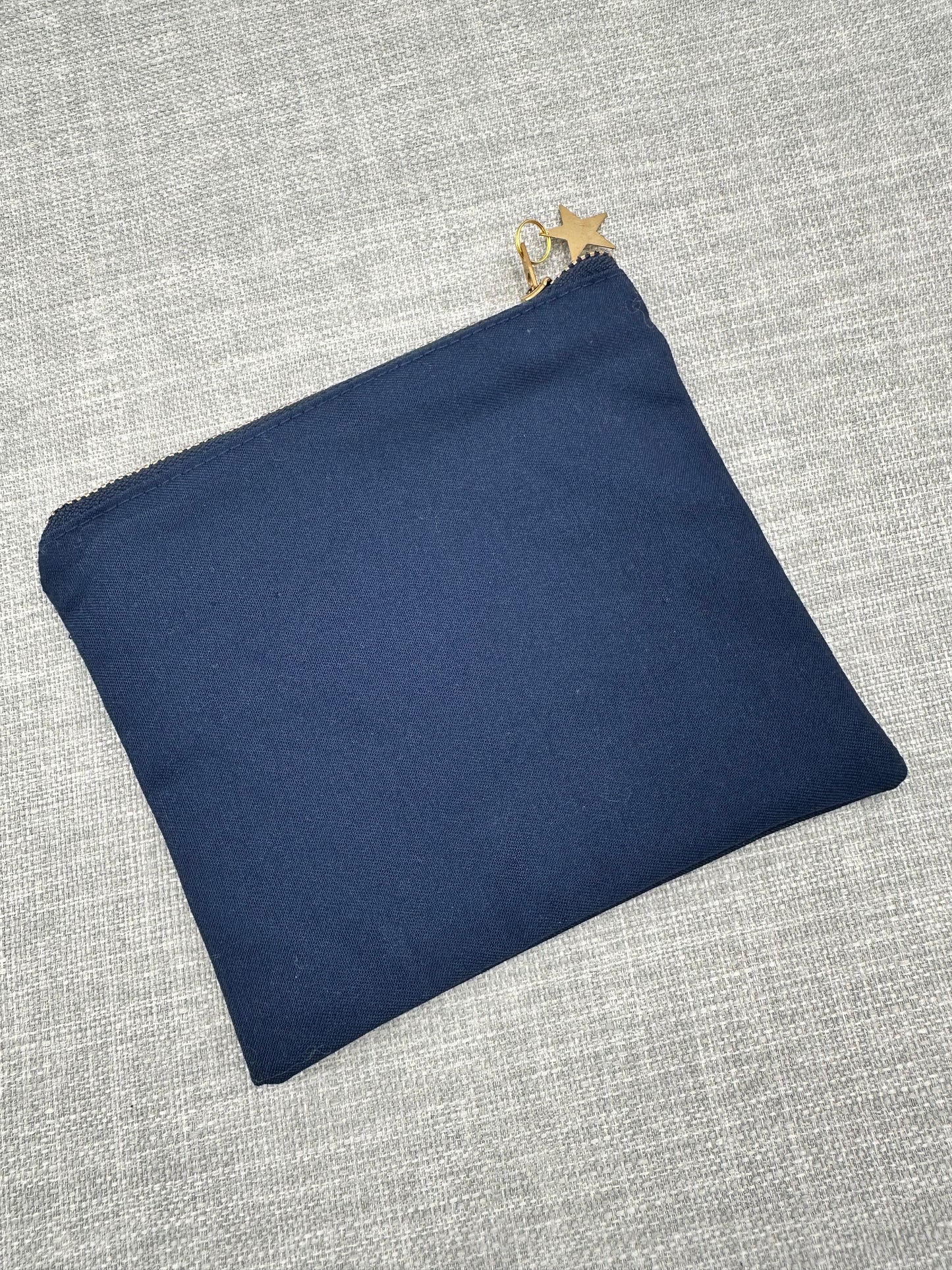 Navy and Constellation 'Starry Night' Zip Pouch