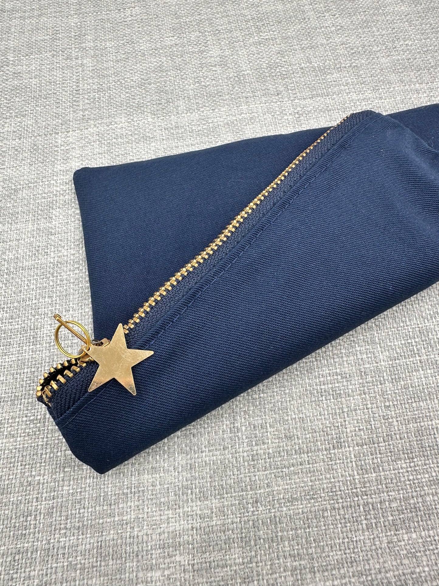 Navy and Constellation 'Starry Night' Zip Pouch