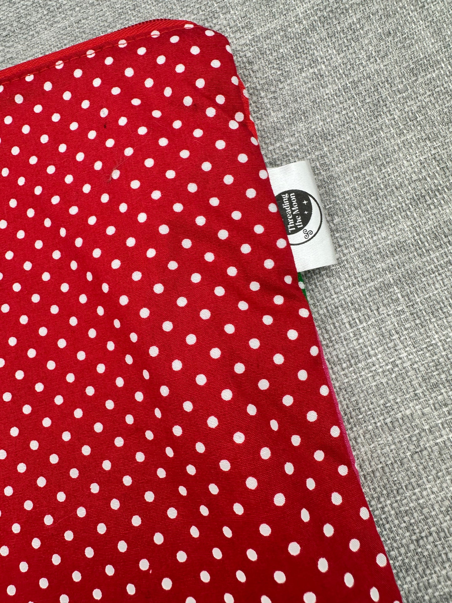 Colourful Polka-Dot Patchwork Ziped Pouch