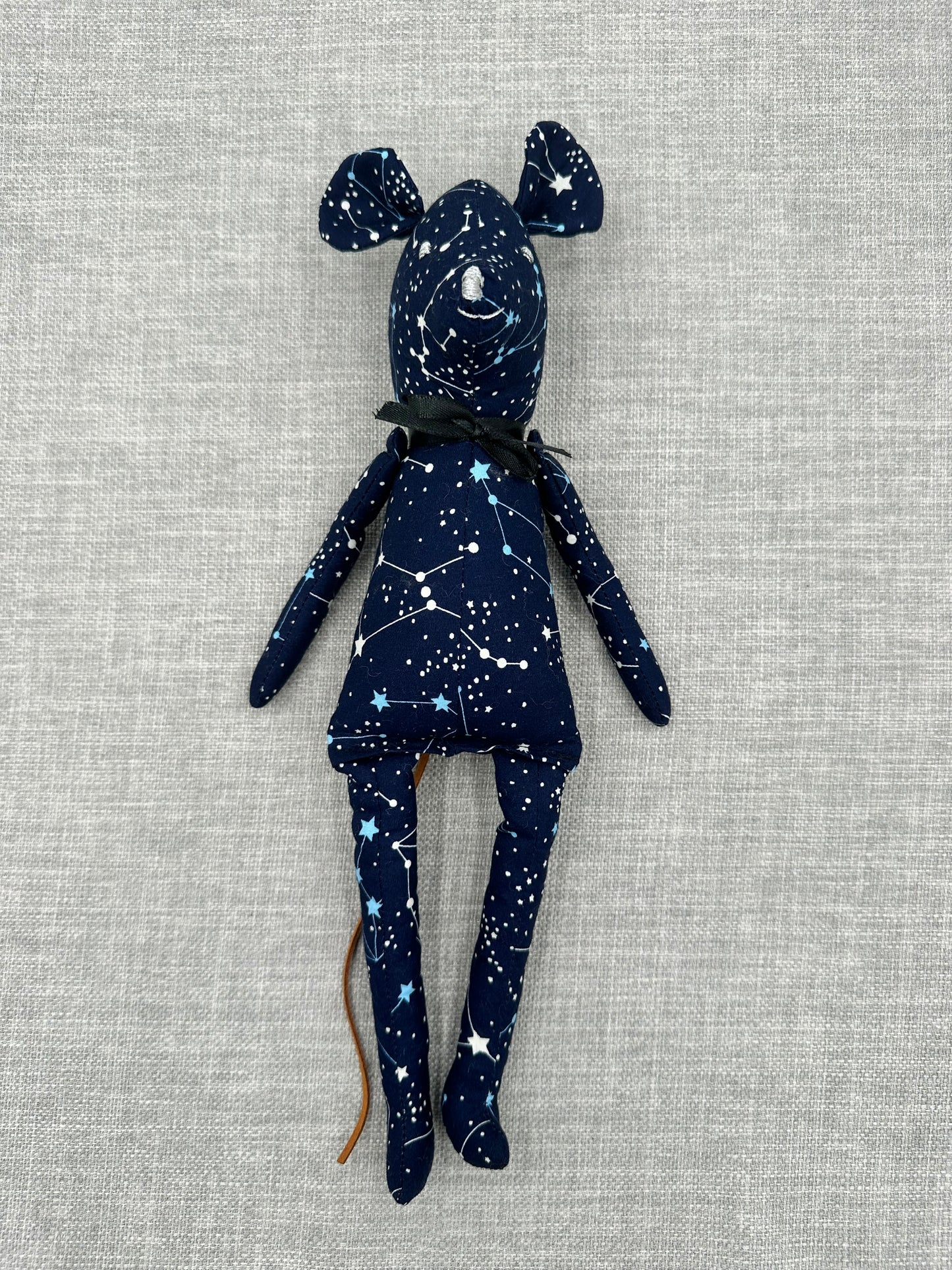Starry Constellation Mouse – Handmade Celestial Art Doll
